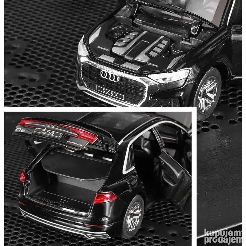 Audi Q8 1/24 metalni muzički auto