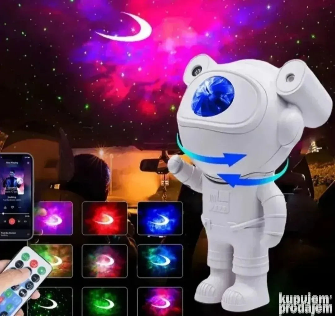 Bluetooth astronaut projektor zvezdano nebo