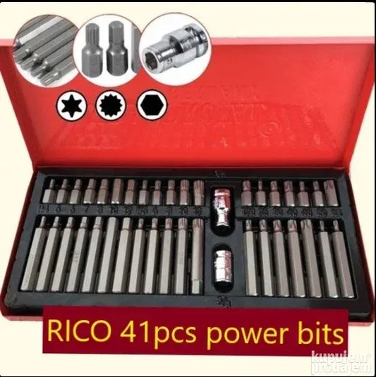 Alat set  RICO 41pcs power bits