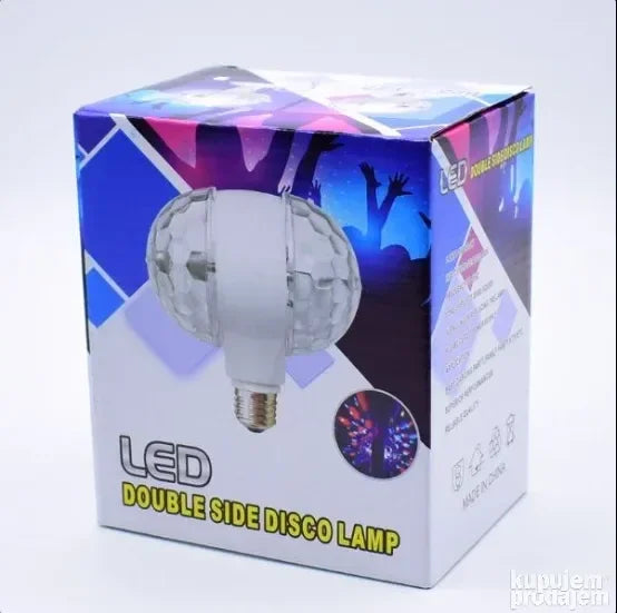 LED RGB rotirajuca disko sijalica