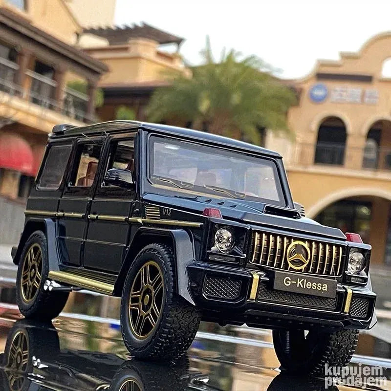 Mercedes benz G63 V12 1:24 crni metalni auto