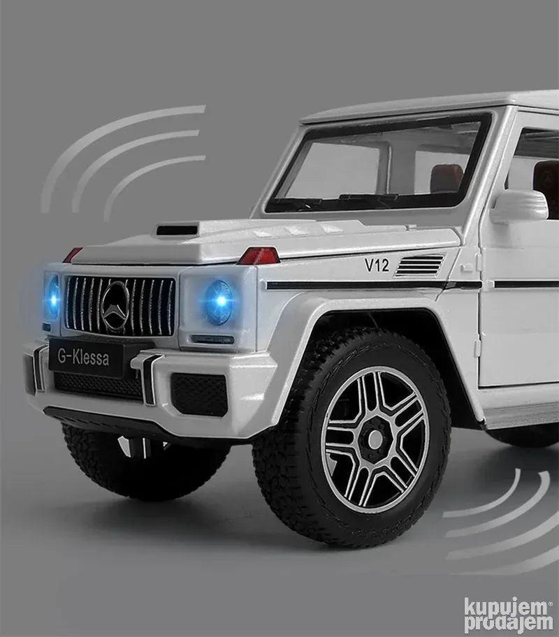 Mercedes Benz G63 V12 1:24 beli metalni auto