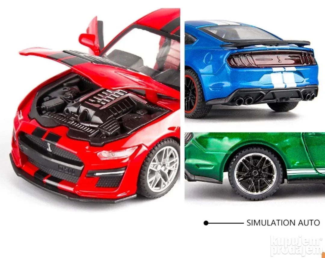 Ford mustang shelby 1:32 Beli metalni auto