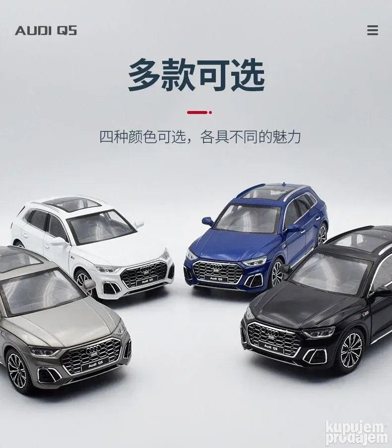 Audi Q5 S-line 1:24 beli metalni auto