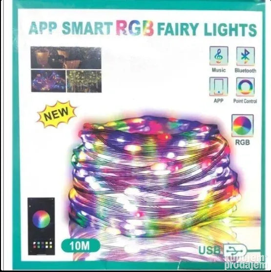 RGB novogodišnje smart sijalice 10m