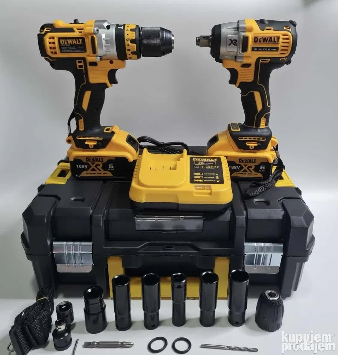 Dewalt akumulatorski set busilica i udarni odvijac 188V