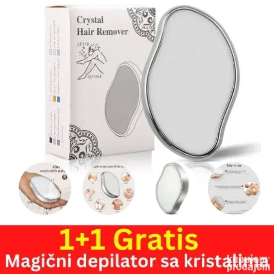 Magični depilator sa kristalima 1+1 Gratis!