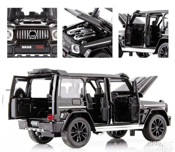 Mercedes G700 Brabus 1:32 crni metalni auto