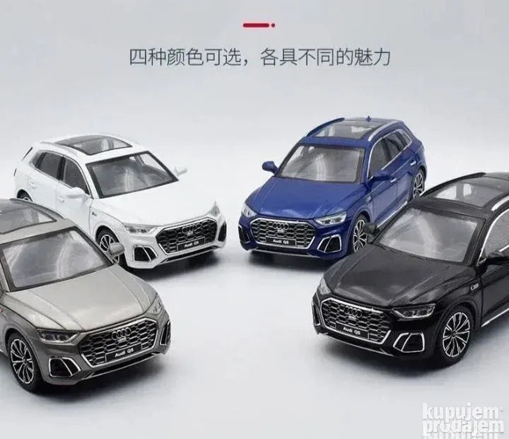 Audi Q5 S-line 1:24 plavi metalni auto