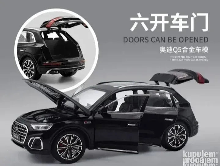 Audi Q5 S-line 1:24 plavi metalni auto