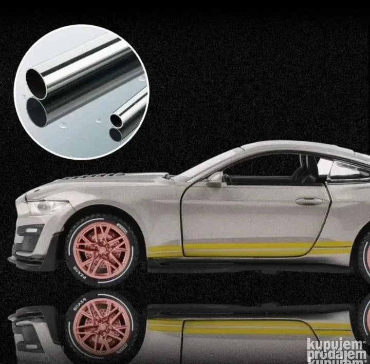 Ford mustang shelby 1:32 Beli metalni auto