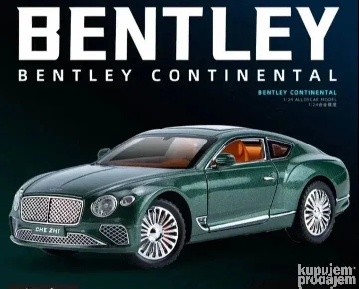 Bentley Continental GT 1:24 metalni auto