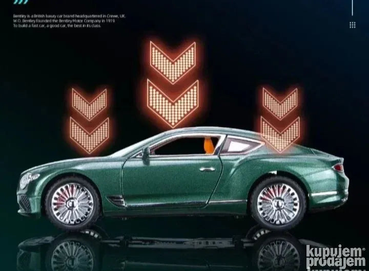 Bentley Continental GT 1:24 metalni auto