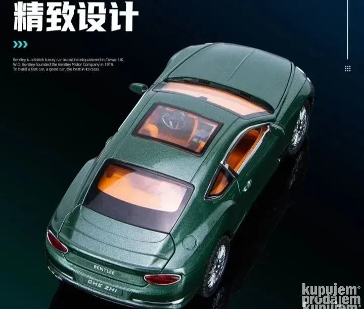 Bentley Continental GT 1:24 metalni auto