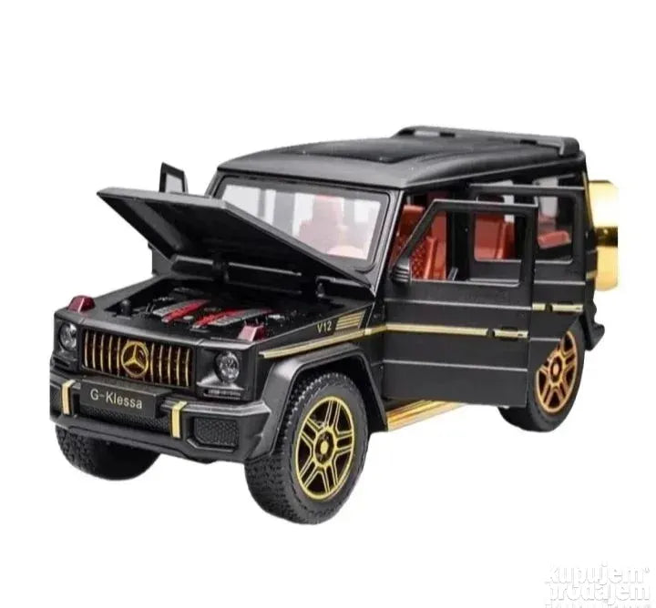 Mercedes benz G63 V12 1:24 crni metalni auto