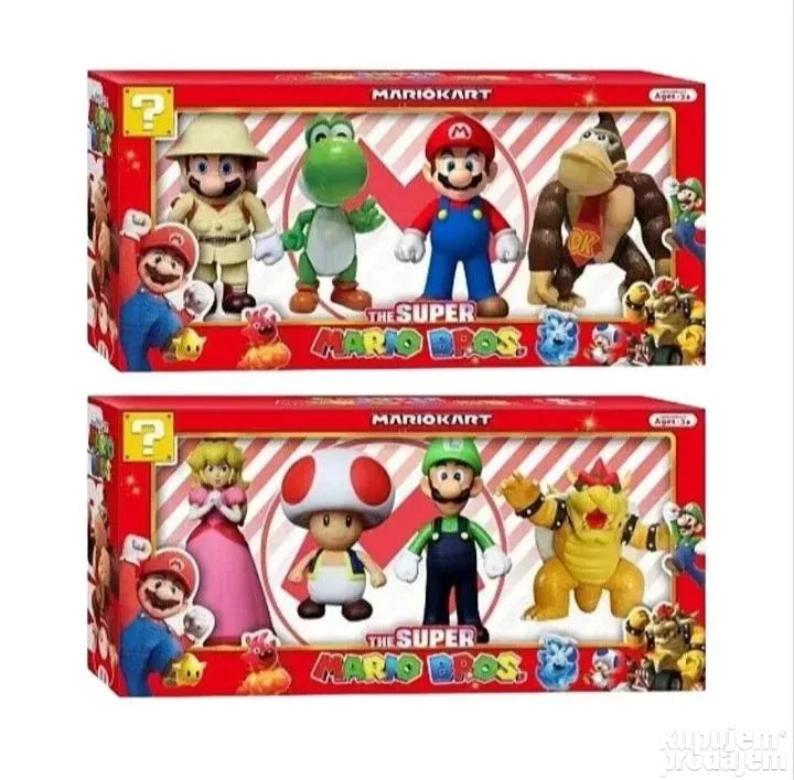 Super mario set Mario, Yoshi, Mario i Donkey Kong