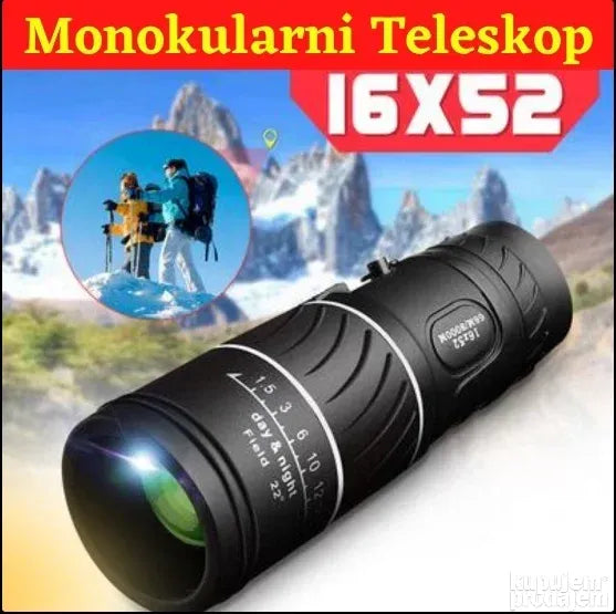 Monokularni teleskop uveličava do 16x (monocular, durbin)