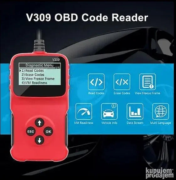 Auto dijagnostika V309 za DTC OBD2 OBDII