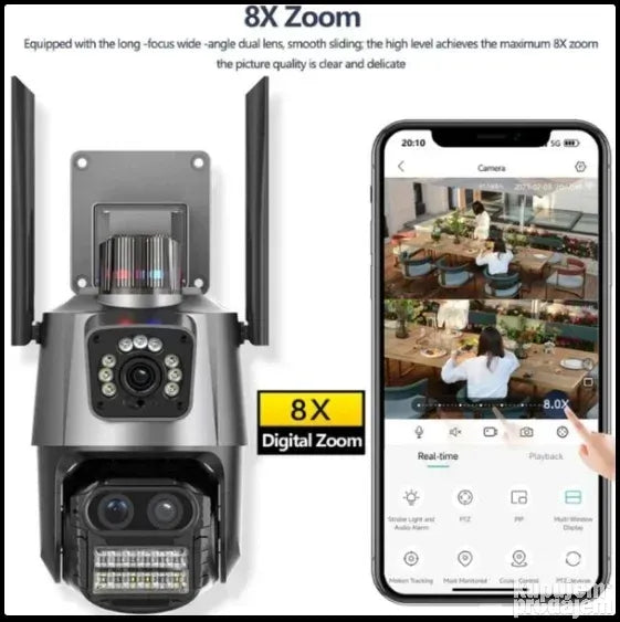 Sigurnosna Dual kamera za video nadzor sa AI detekcijom i no