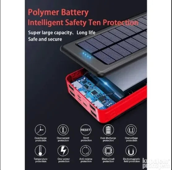 Power Bank za telefone UKC 8058 - Solarni punjač