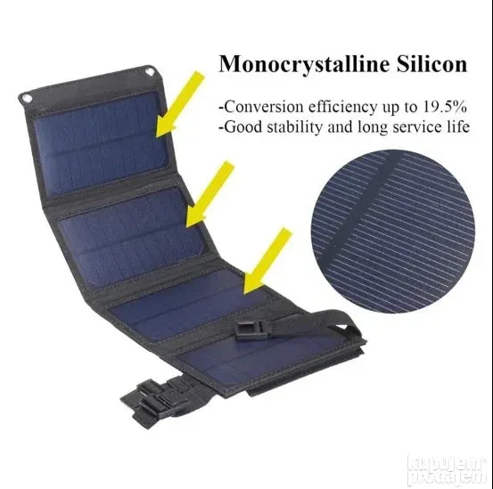 Prenosivi solarni panel (punjač) - 20W