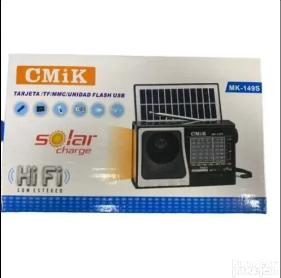 Bluetooth kamping solarni radio CMIK MK-149S