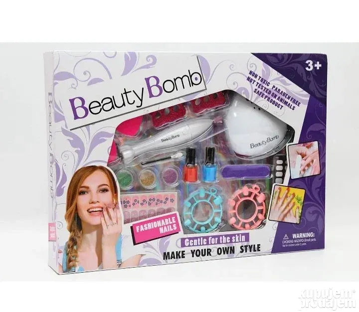 Beauty bomb set za manikir, šminkanje sa sušilicom