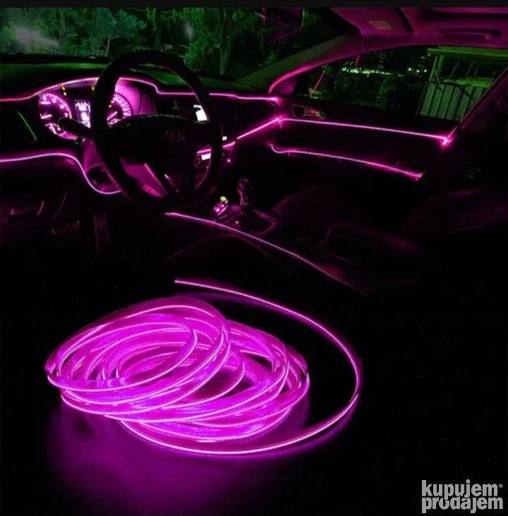 LED roze ambijentalno svetlo za automobile