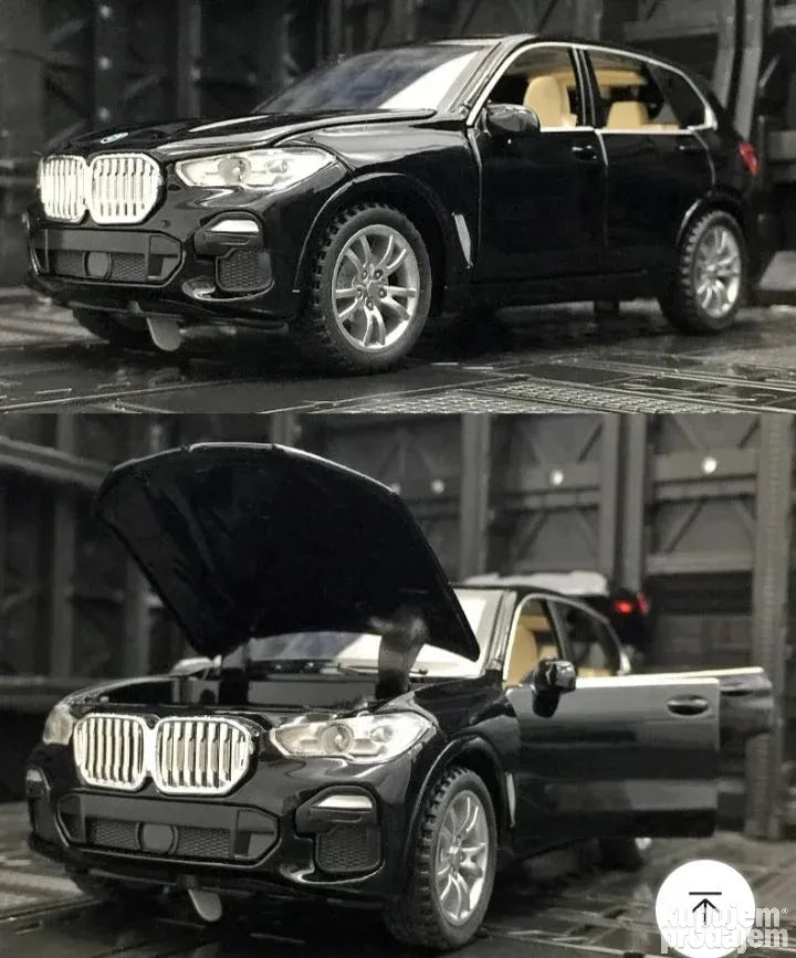 BMW X5 crni metalni sa svetlom i muzikom