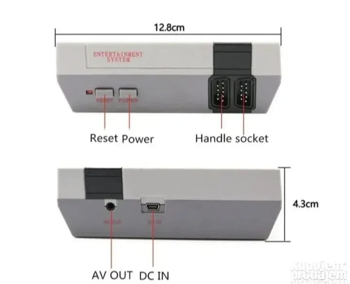 Retro konzola sa 620 igara i 2 dzojstkka