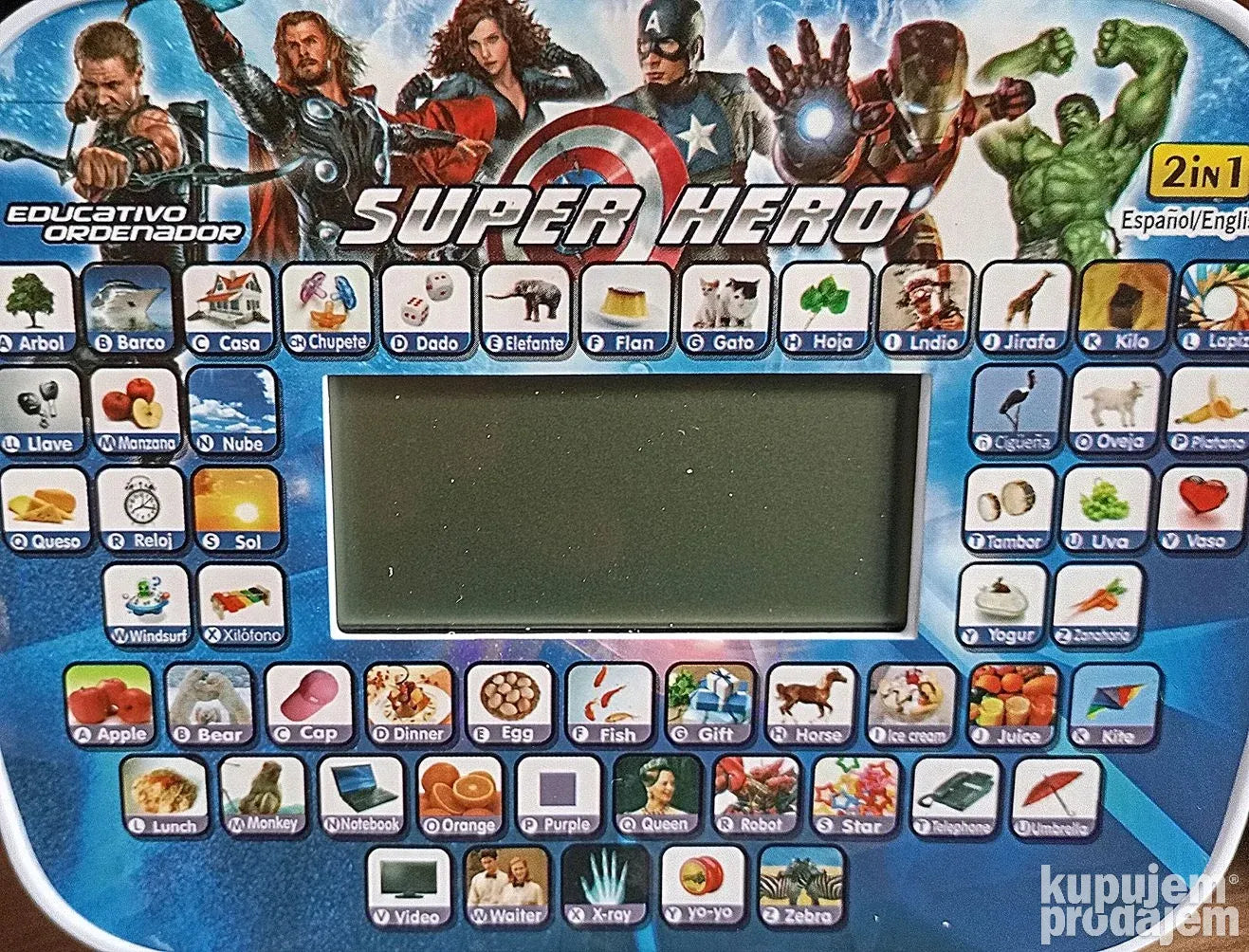 Pametni Avengers laptop za učenje Engleskog i Španskog