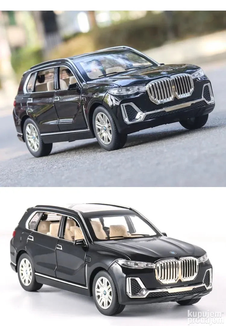 Bmw X7 1/24 Diecast Crna