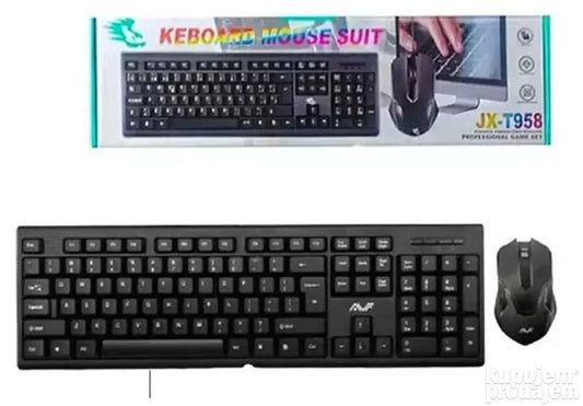 Žičana tastatura i miš T958