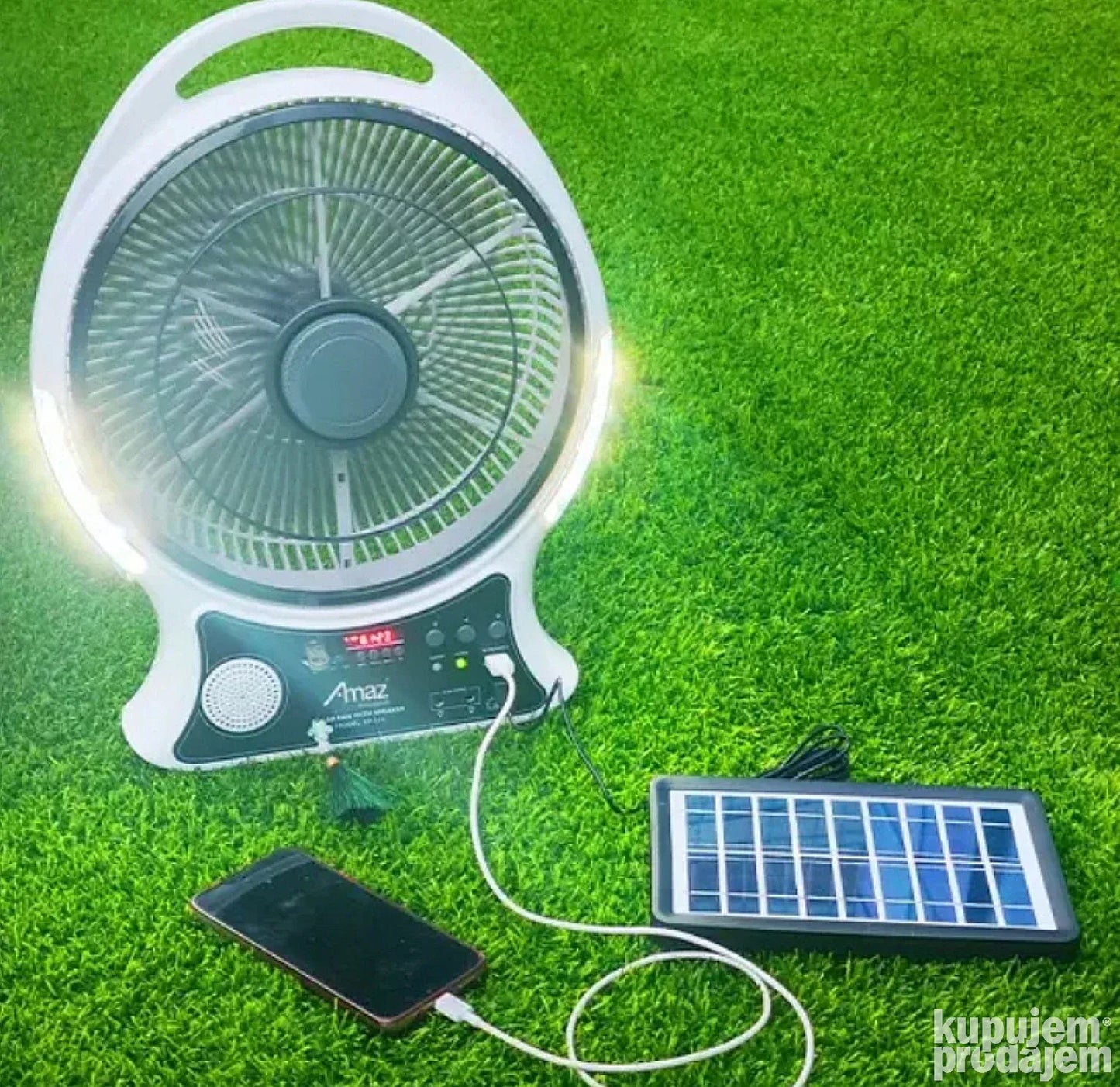 Solarni ventilator, Bluetooth zvučnik, Sijalice, USB punjač