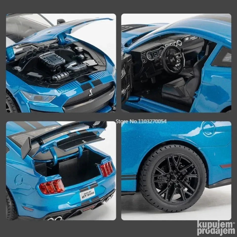 1:18 Ford Mustang Shelby Plavi