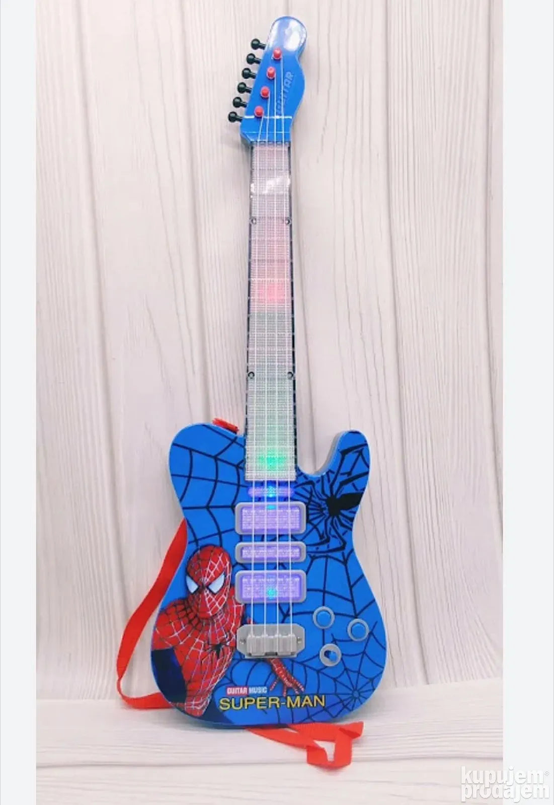 Spiderman gitara muzička i svetleća