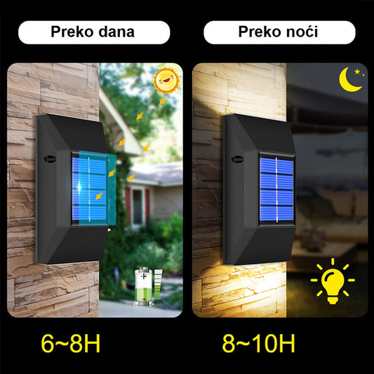 Zidna solarna ambijentalna lampa K002 – 2 kom