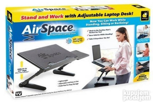 AIR SPACE multifunkcionalni sto za laptop sa kulerom