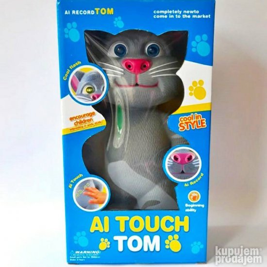 Talking Tom VELIKI 31cm- brbljivi mačak Tom