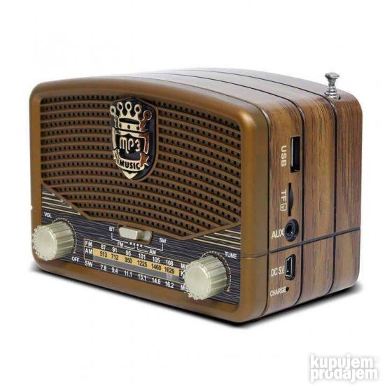 Retro radio- tranzistor na baterije i struju