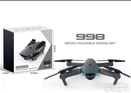 Akcija Dron 998 micro foldable Drone Set 2.4G + WiFi HD