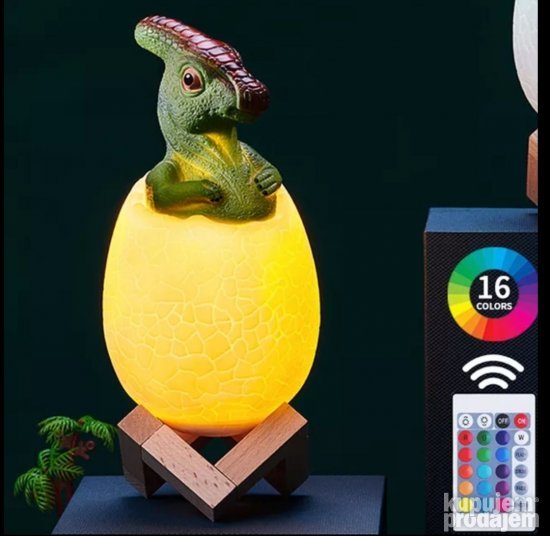 3 D Edukativni DINOSAUR USB/Daljinski/Postolje16 Led