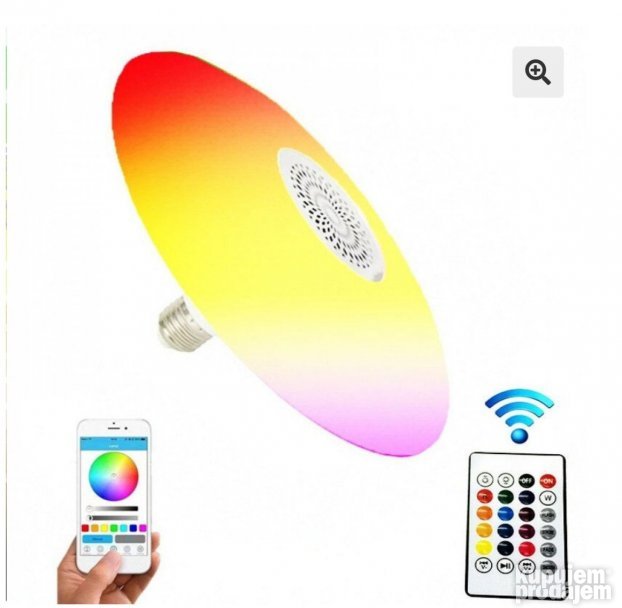 LED Bluetooth sijalica sa zvučnikom 24w 48w UL-D06122