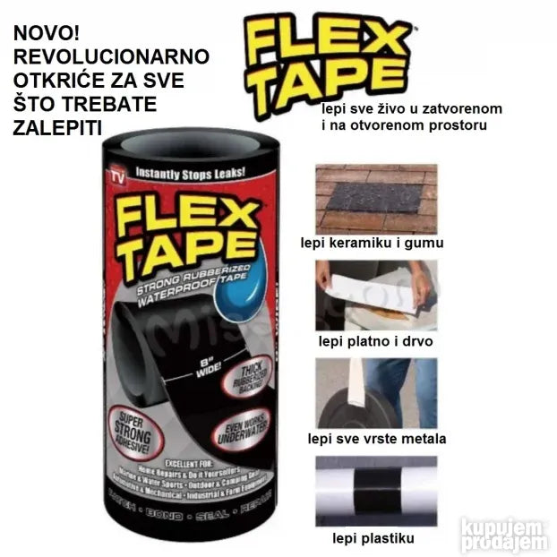 FLEX TAPE Flex traka za sve JAKA FLEKSIBILNA TRAKA -Veca18cm