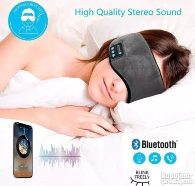 Bluetooth slušalice i maska za oči za spavanje