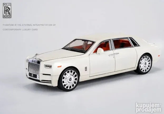 Rolls royce Phantom 1:20 Beli metalni auto