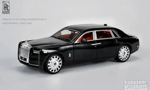 Rolls royce phantom 1:20 crni metalni auto