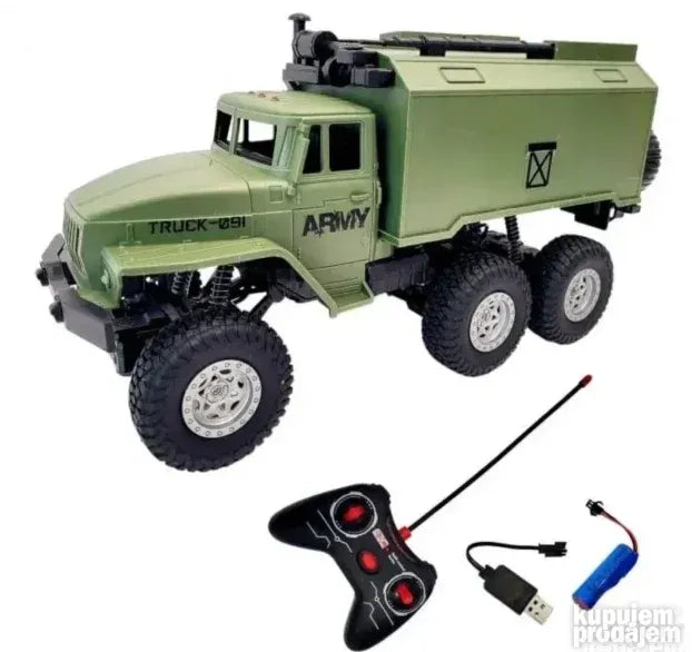 Kamion ARMY TRUCK-091.  Vojni kamion na daljinski upravljac