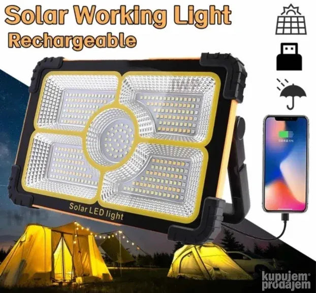 Led Reflektor Solarni Reflektor Eksterna Baterija Reflektor