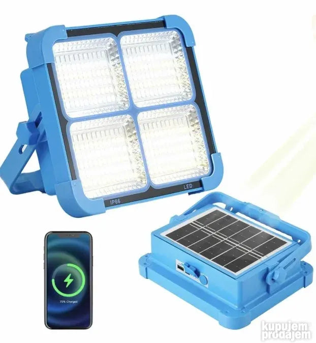 Solarna Punjiva LED lampa power bank vodootporan kamp